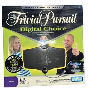 Hasbro Trivial Pursuit Digital Choice Game 25th Anniversary Edition EUC Working